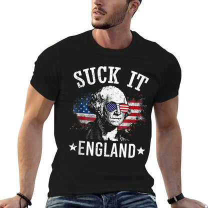 Suck It England Funny 4th of July George Washington  Slim-fit Cut T-Shirt