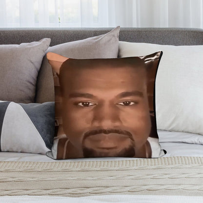 Kanye West Stretched Meme  TikTok Meme  Ye Soft Style Accent Throw Pillow