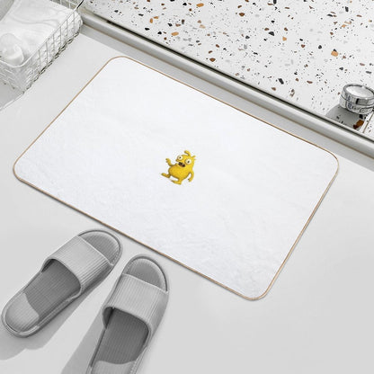 Funny Yellow Monster Nuppytan  High-Traffic Bath Mat
