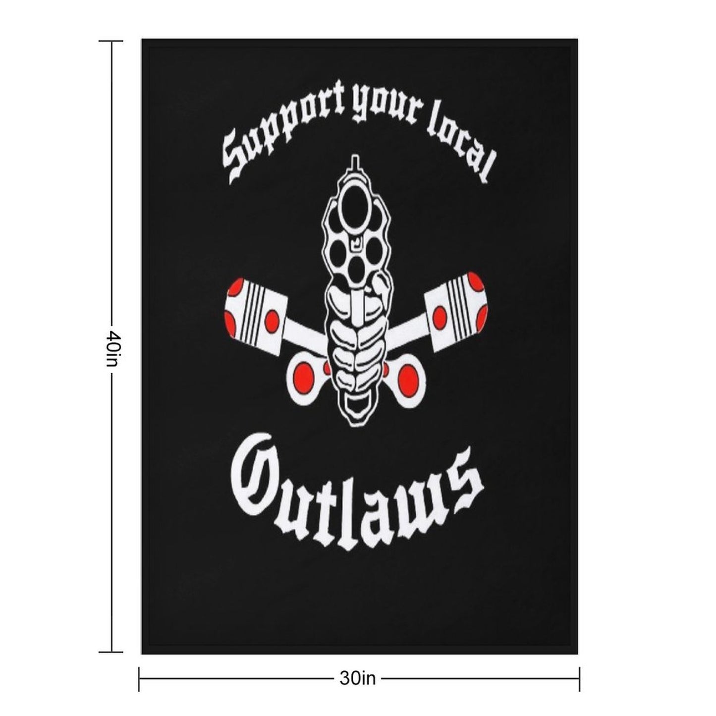 Outlaw Mc Support Gift Halloween Day, Thanksgiving, Christmas Day Classic Essential Versatility Throw Blanket