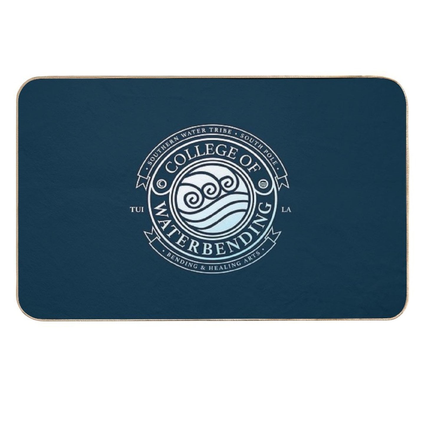 ATLA College of Waterbending Avatar Inspired-Design  Repositionable Bath Mat