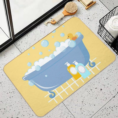 Bubble Bath Tub  Repositionable Bath Mat