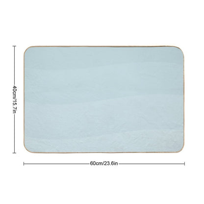 Light Blue Waves.  Absorbent Bath Mat