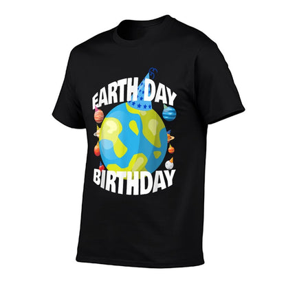 Planet Party Hats April 22 Earth Day Birthday  Vintage-inspired T-Shirt