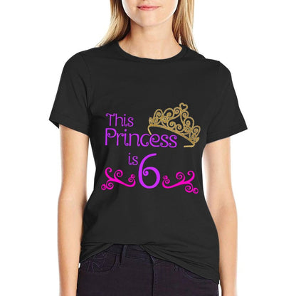Kids 6th Birthday for 6 Year Old Girls  Soft T-Shirt