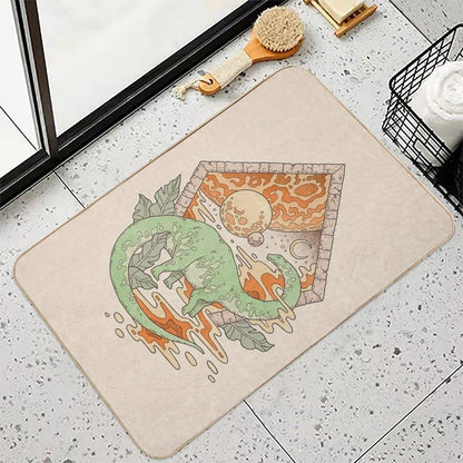 Aeon Archway Apatosaurus  Dinosaur Sci-Fi Space Art  Absorbent Bath Mat