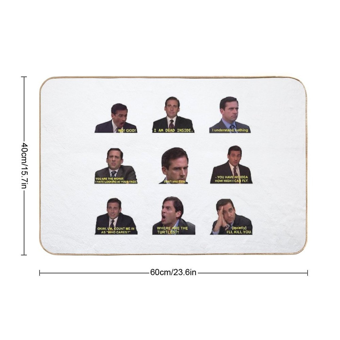 Michael Scott Quotes from The Office  Multi-Purpose Bath Mat