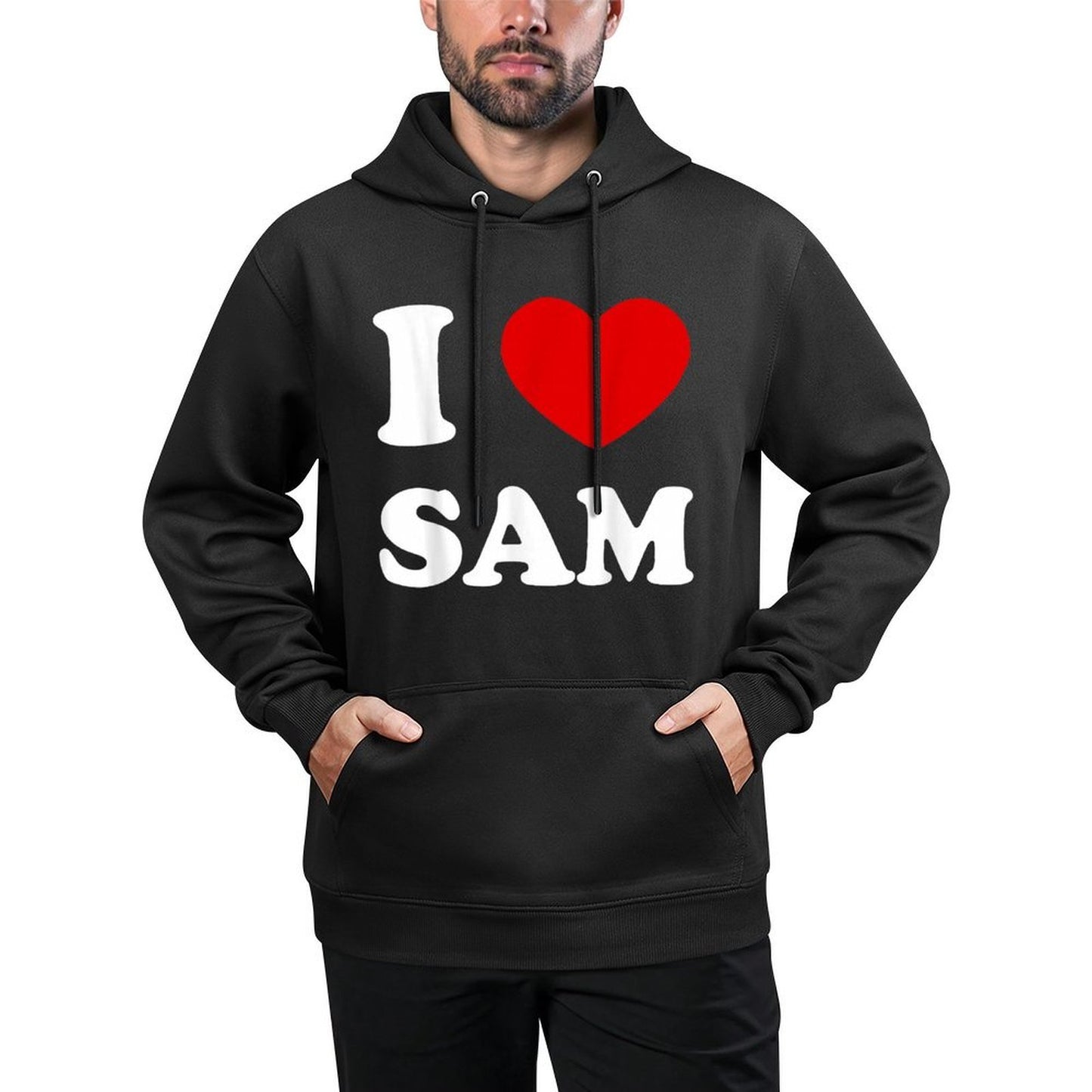 I Love Sam I Heart Sam Funny Sam Pilling-Resistant Hoodie