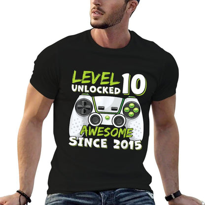 10 Year Old BDay Decorations Son Boy 10yr 2015 10th Birthday Comfortable T-Shirt