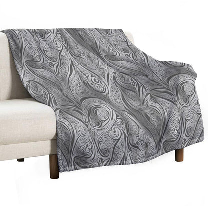 Kowhaiwhai Pattern, Maori Pattern Travel-friendly Throw Blanket