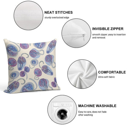 Funky Placenta Print Soft Multiple Sizes Throw Pillow