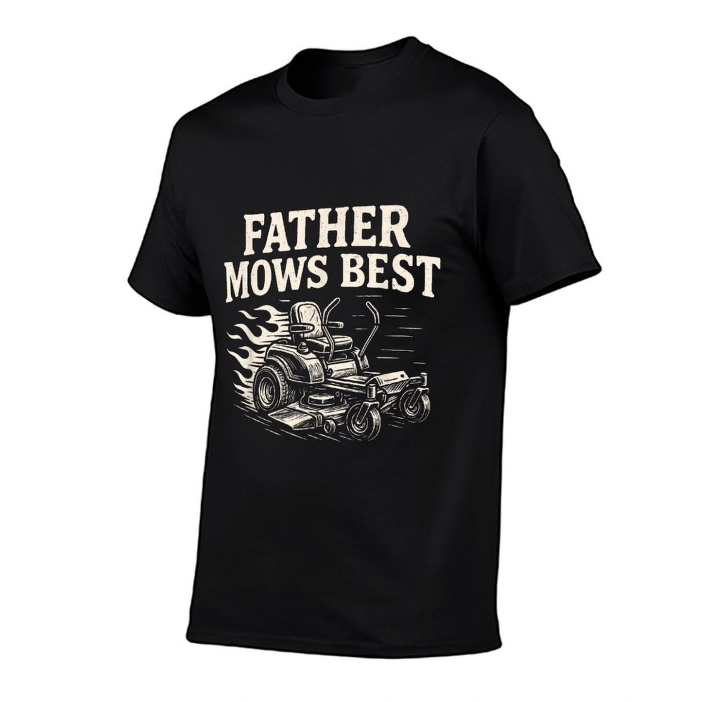 Father Mows Best Funny Fathers Day Dad Jokes Lawn Mowing  Breathable T-Shirt