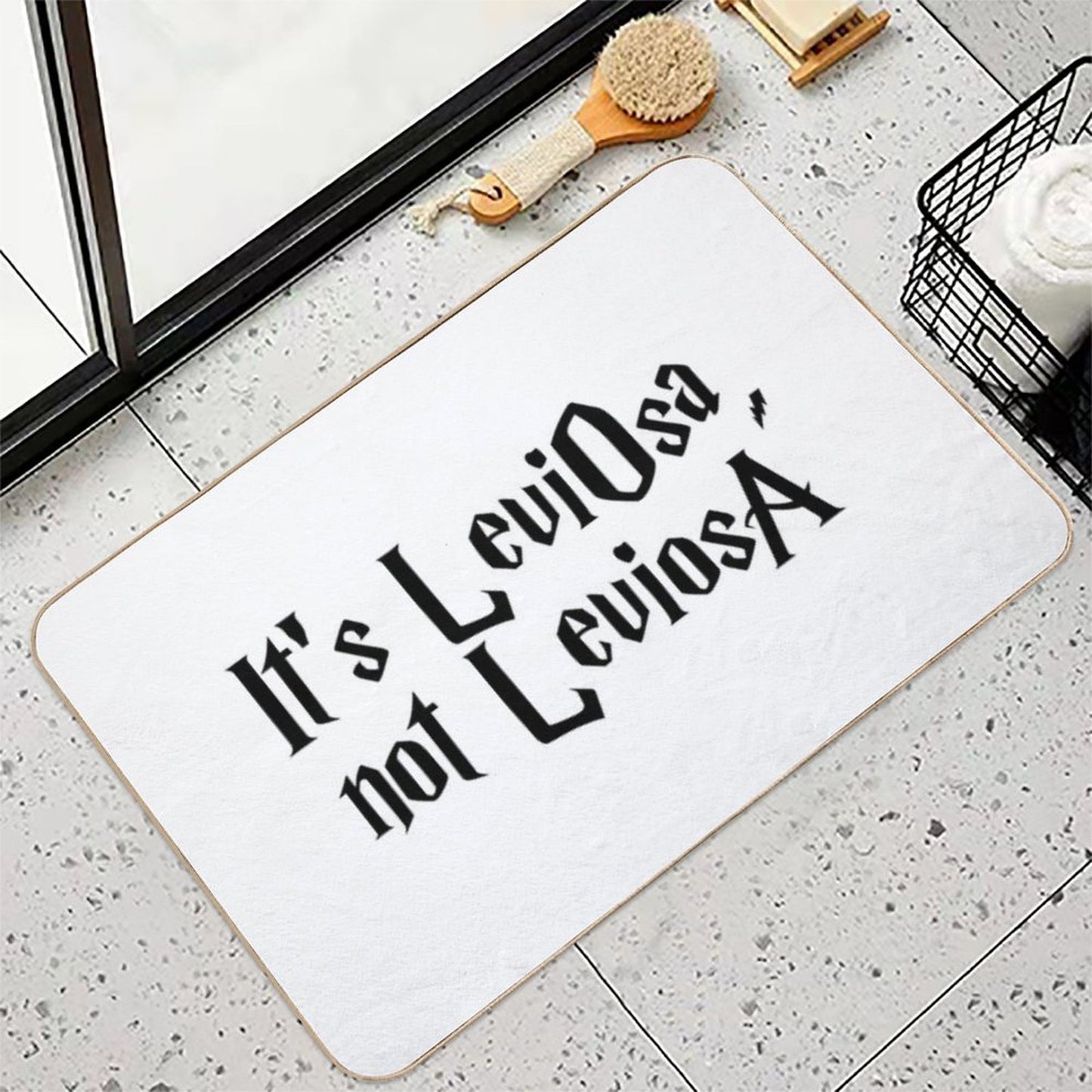 It Is LeviOsa, Not LeviosA  Absorbent Bath Mat