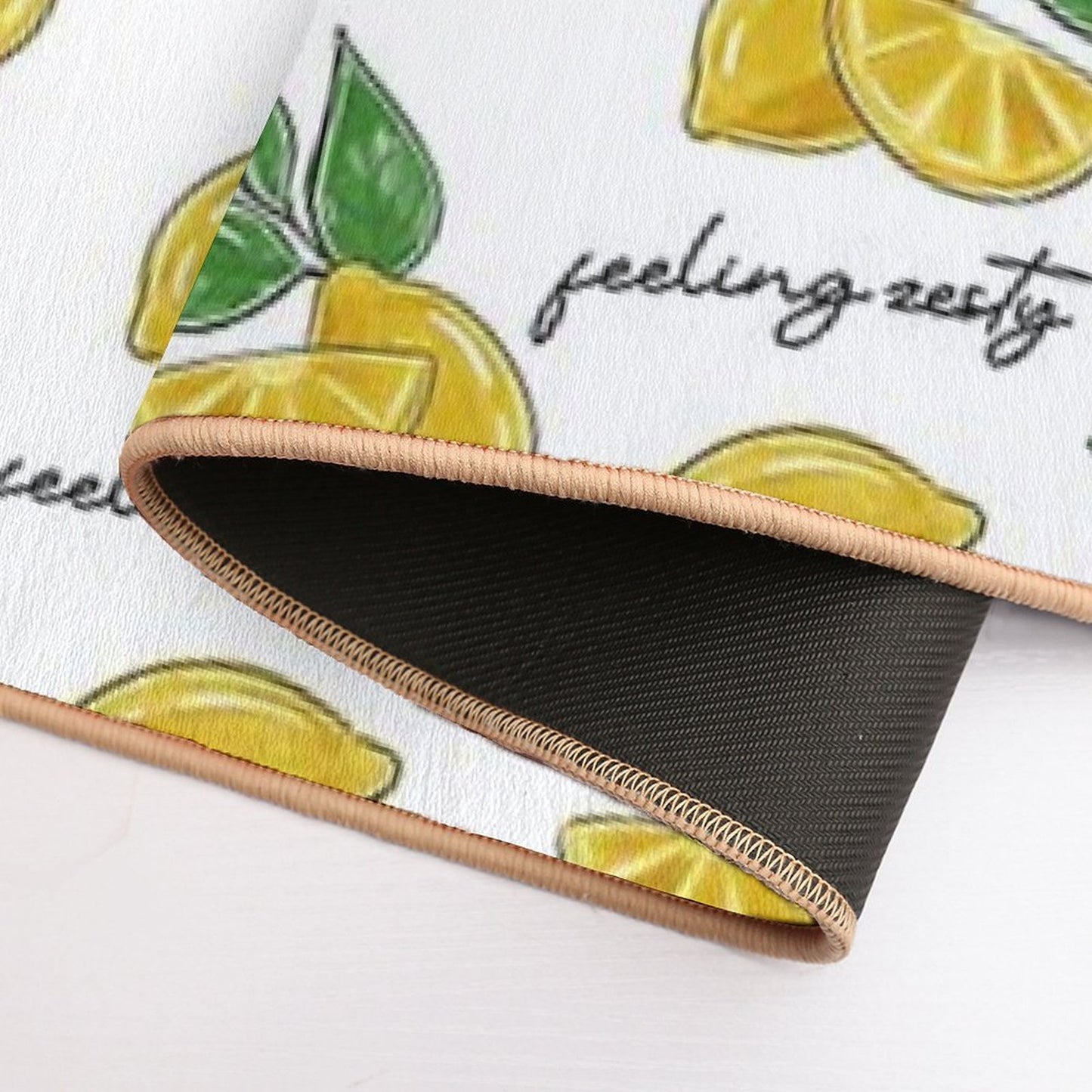 Lemons  Repositionable Bath Mat