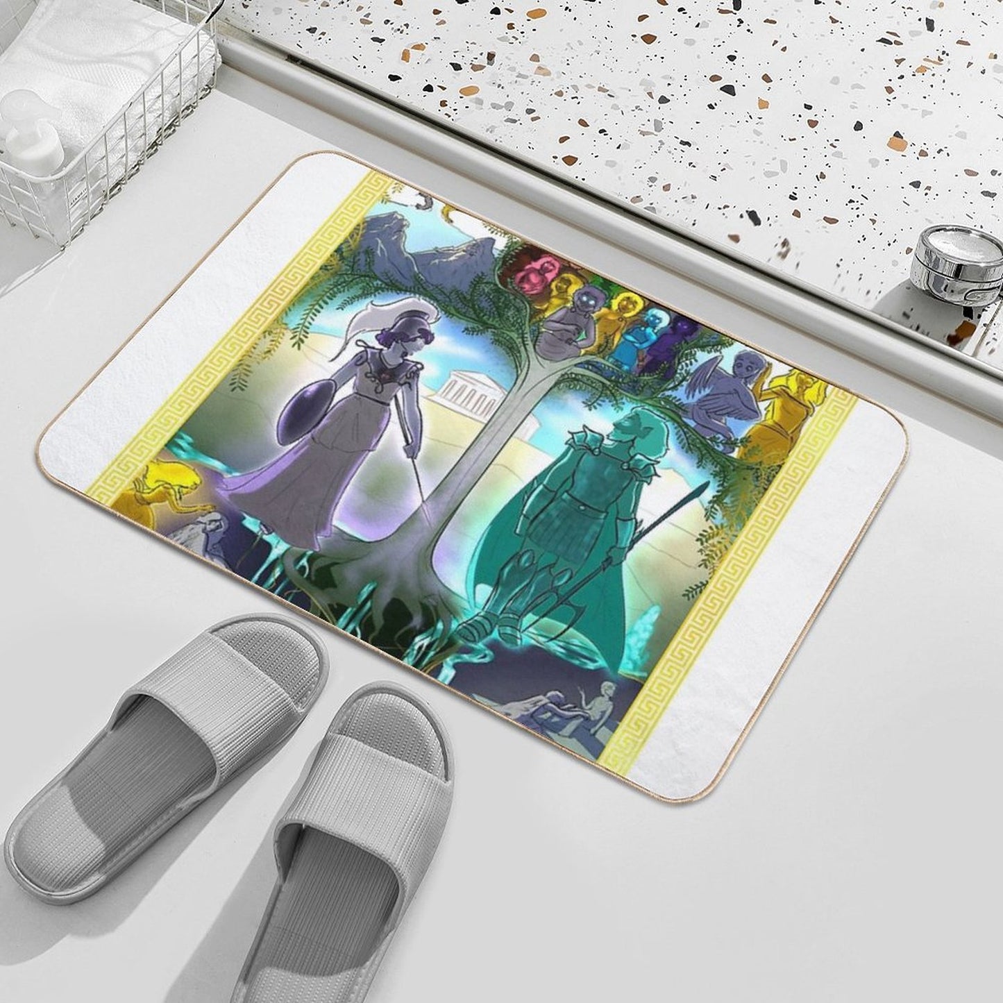 Athena's Tapestry  Eco-Friendly Bath Mat