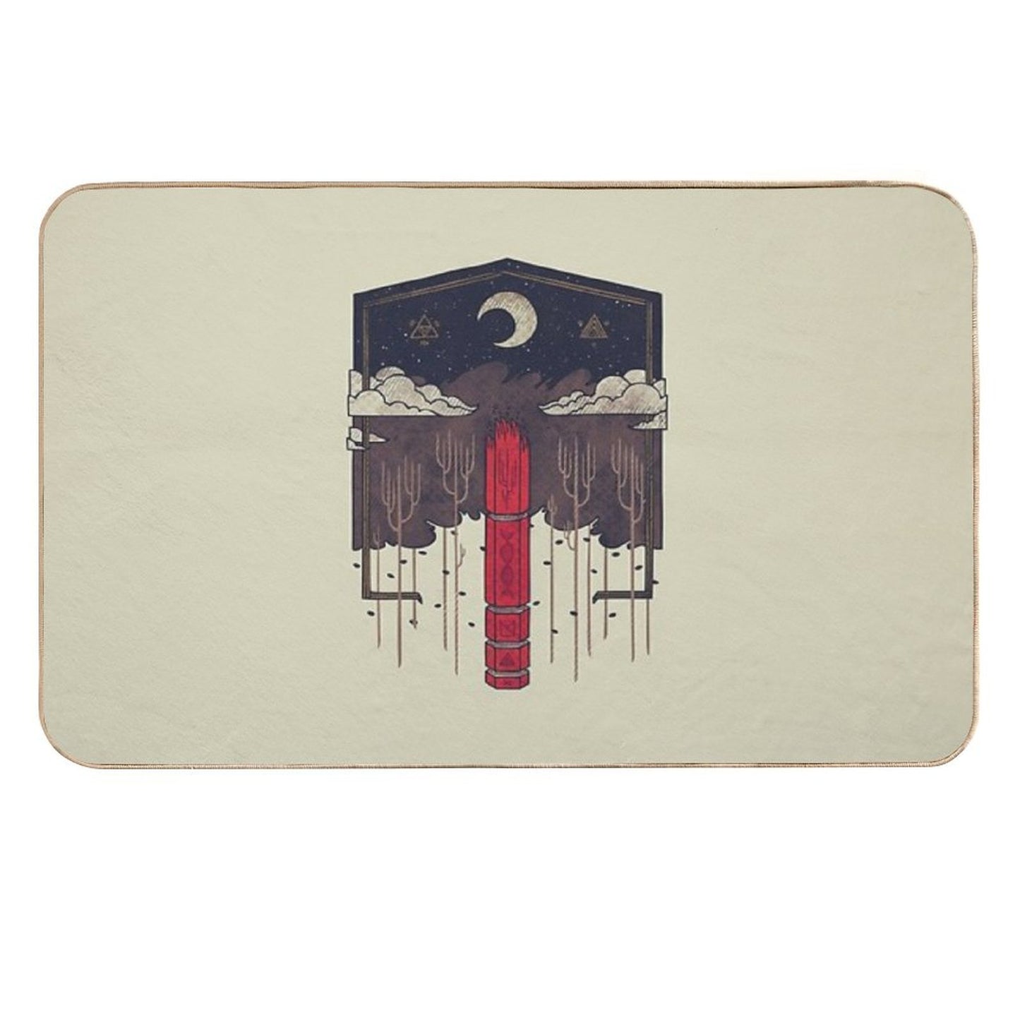 The Lost Obelisk  Pet-Safe Bath Mat