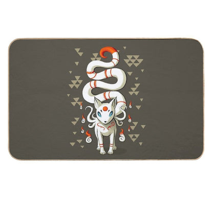 Long Tail Fox  Easy Maintenance Bath Mat