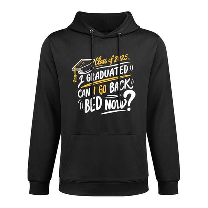 Retro Class Of 2025 I Graduated Can I Go Back To Bed Now Moisture-Wicking Hoodie
