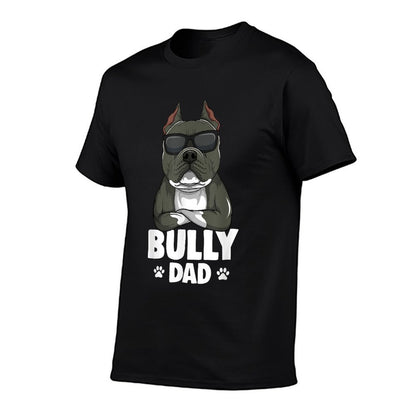 American Bully Dad Dog Dad Men  Wrinkle-resistant T-Shirt