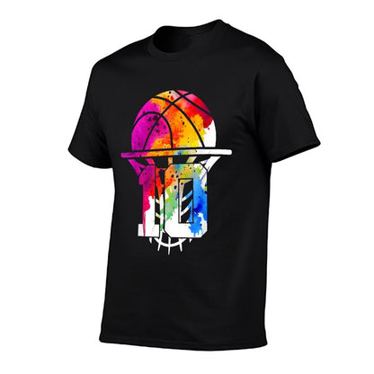 10 YEARS BASKETBALL 10TH BIRTHDAY  Heathered Texture T-Shirt