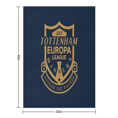 Tottenham Europa League Winners 2025 Sustainable Throw Blanket