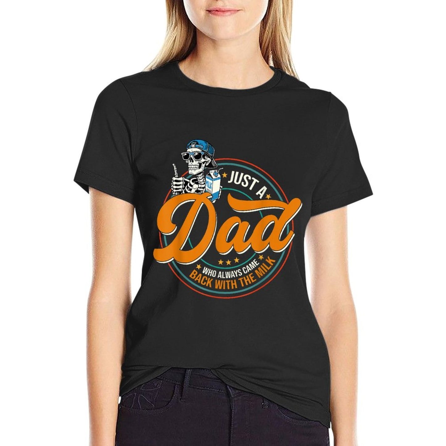 Just A Dad Who Always Came Back With The Milk Father&#39;s Day  Lightweight T-Shirt