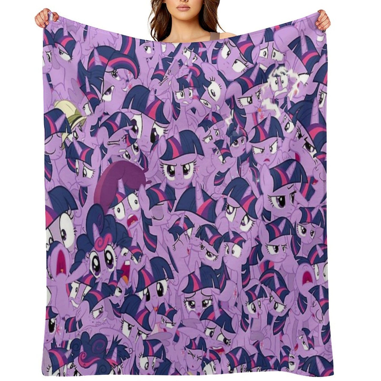 Twilight Sparkle Mess Quick-dry Throw Blanket