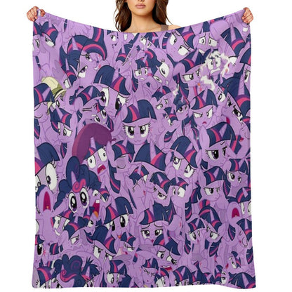 Twilight Sparkle Mess Quick-dry Throw Blanket