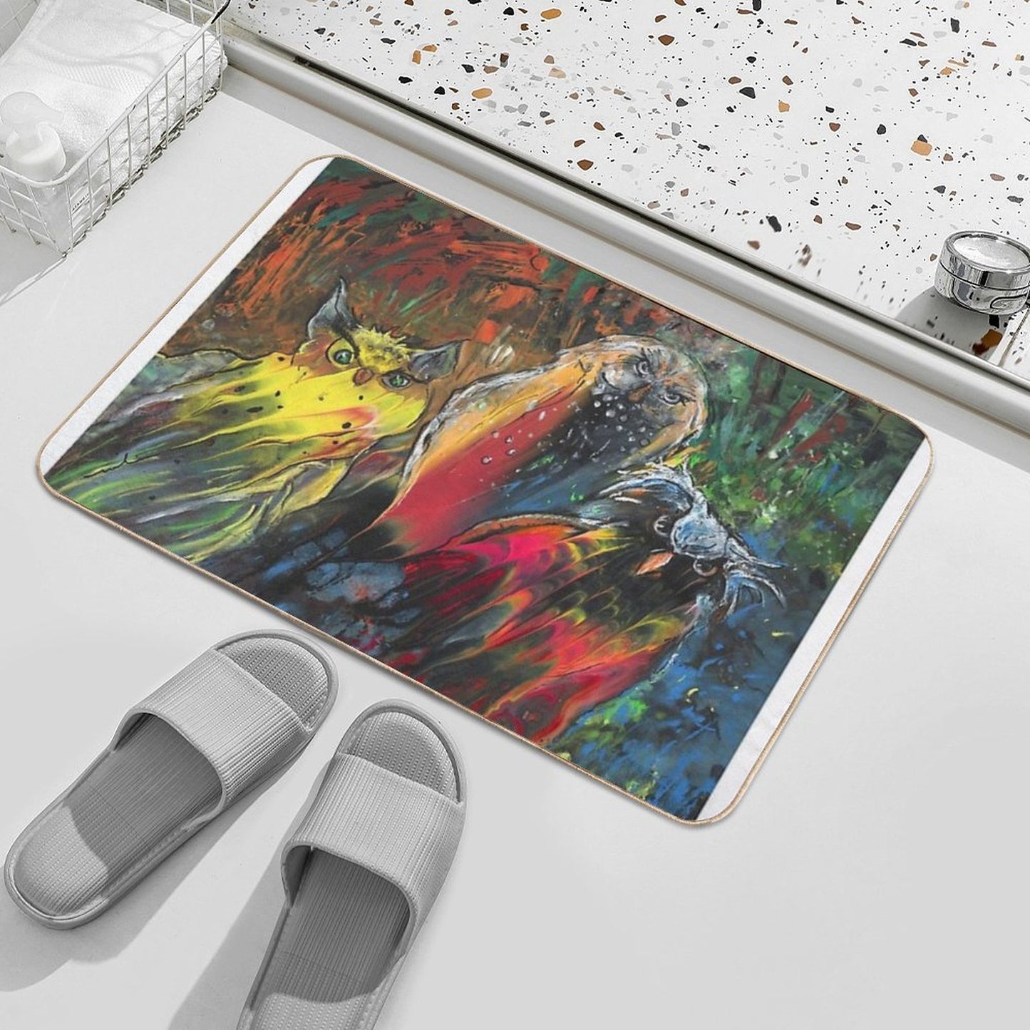 Owls in Cahoot  Long-Lasting Bath Mat