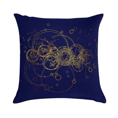 Time Lord Writing -  Transparent Soft Reinforced Edging Throw Pillow