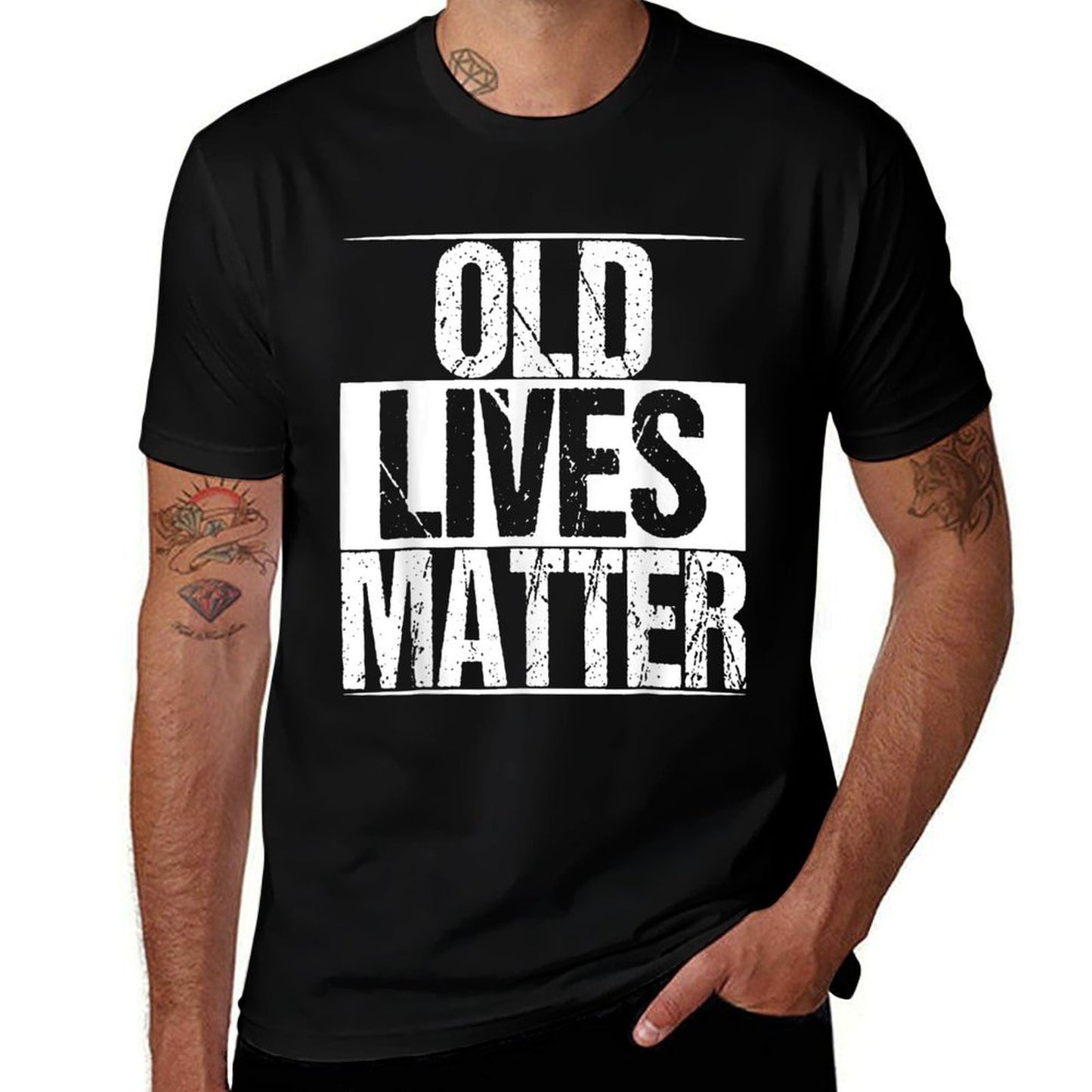 Old Lives Matter 40th 50th 60th Birthday Gifts For Men Women  Fade-proof Color T-Shirt