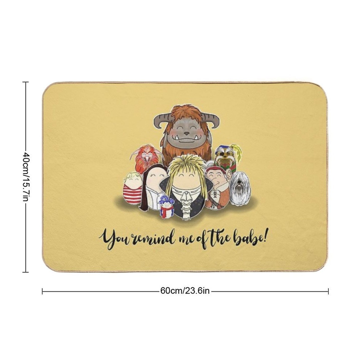 You Remind Me of The Babe  Eco-Friendly Bath Mat