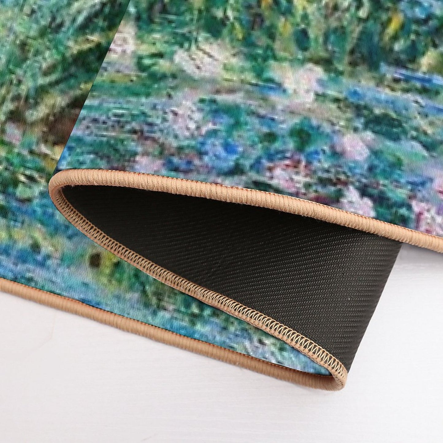 1899-Claude Monet-Water Lilies And Japanese Bridge  Slip-Resistant Bath Mat