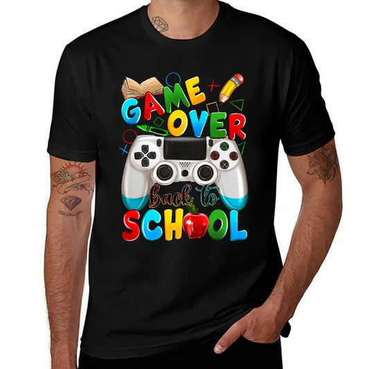 Game Over Back to School - Crush The School Year! Premium  Cotton T-Shirt