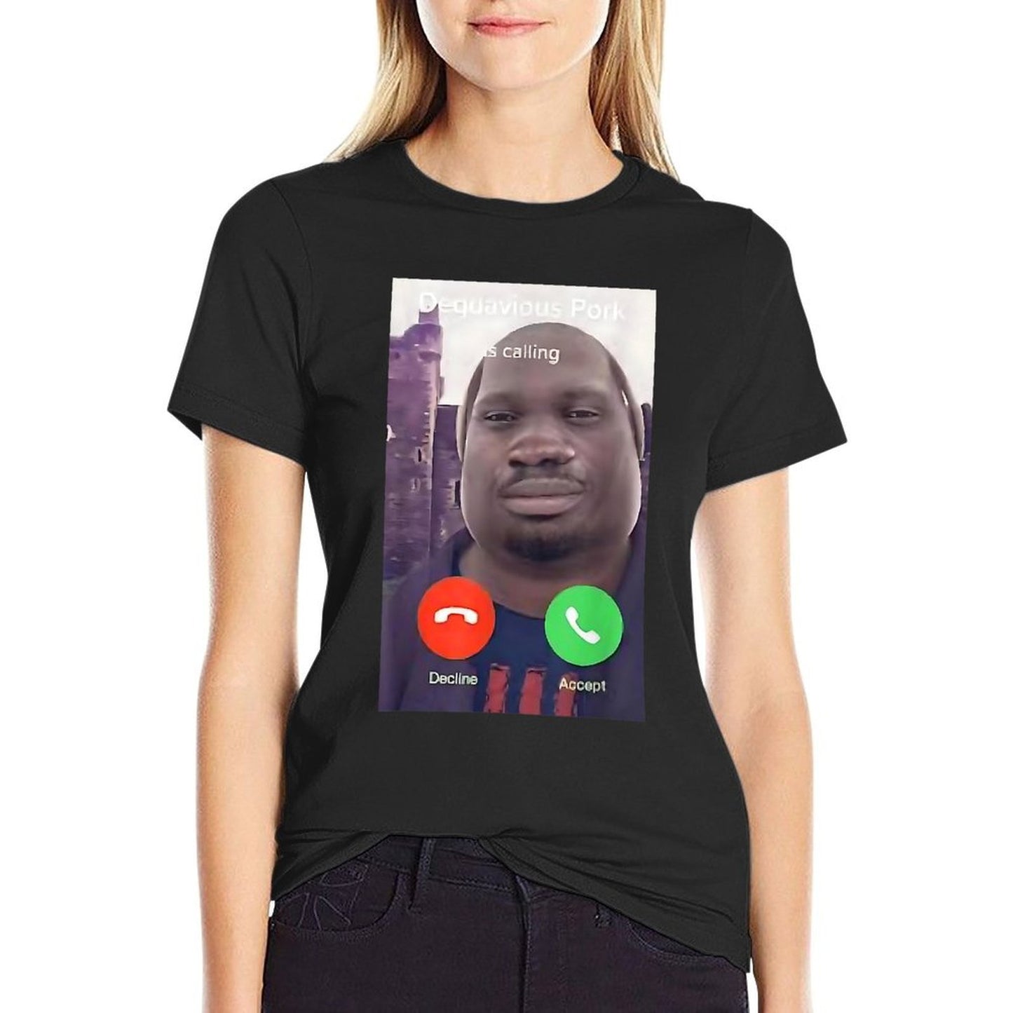 Daquavious Pork Is Calling Meme John Pork Meme  Affordable Price T-Shirt