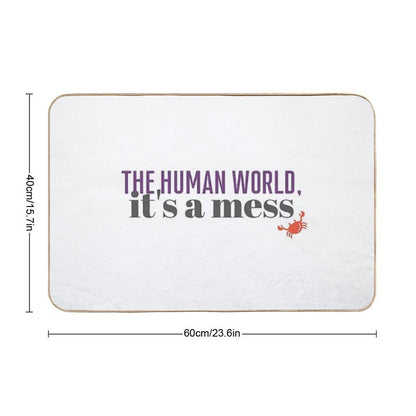The Human World  Easy Maintenance Bath Mat