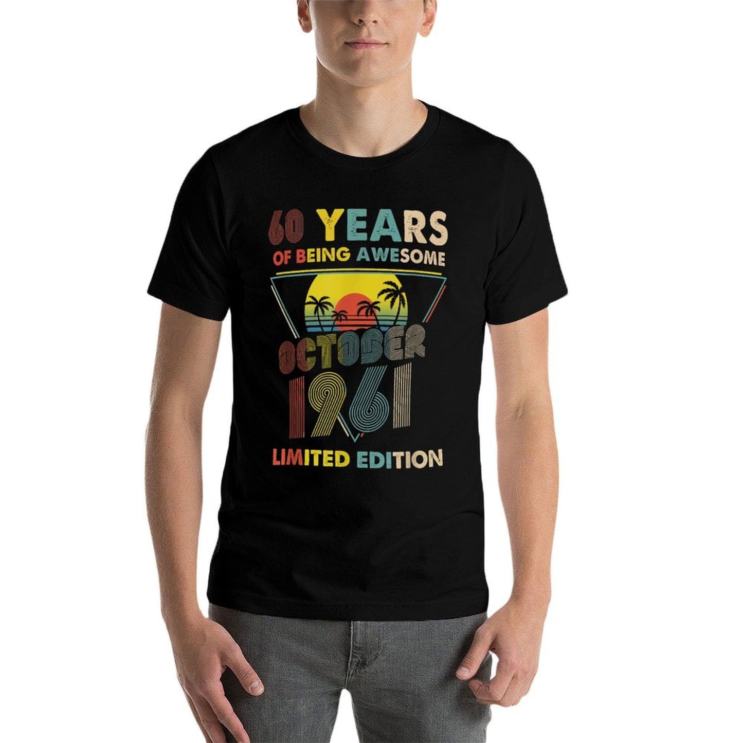 October 1961 Vintage Retro 60 Years 60th Birthday Gift  Lightweight T-Shirt