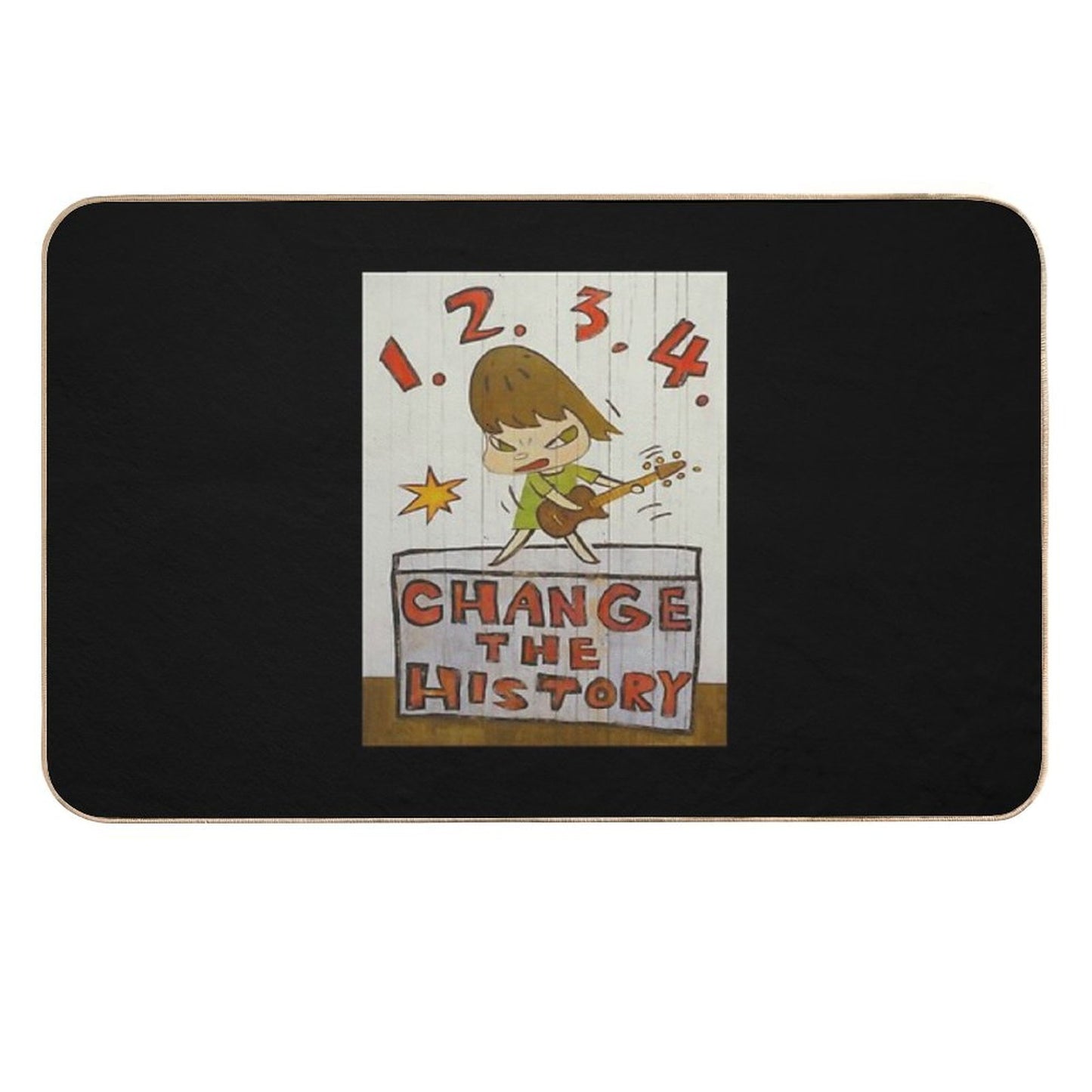 Birthday Gift Yoshitomo Nara  Repositionable Bath Mat