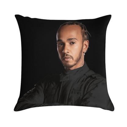 Lewis Hamilton Soft Washable Throw Pillow