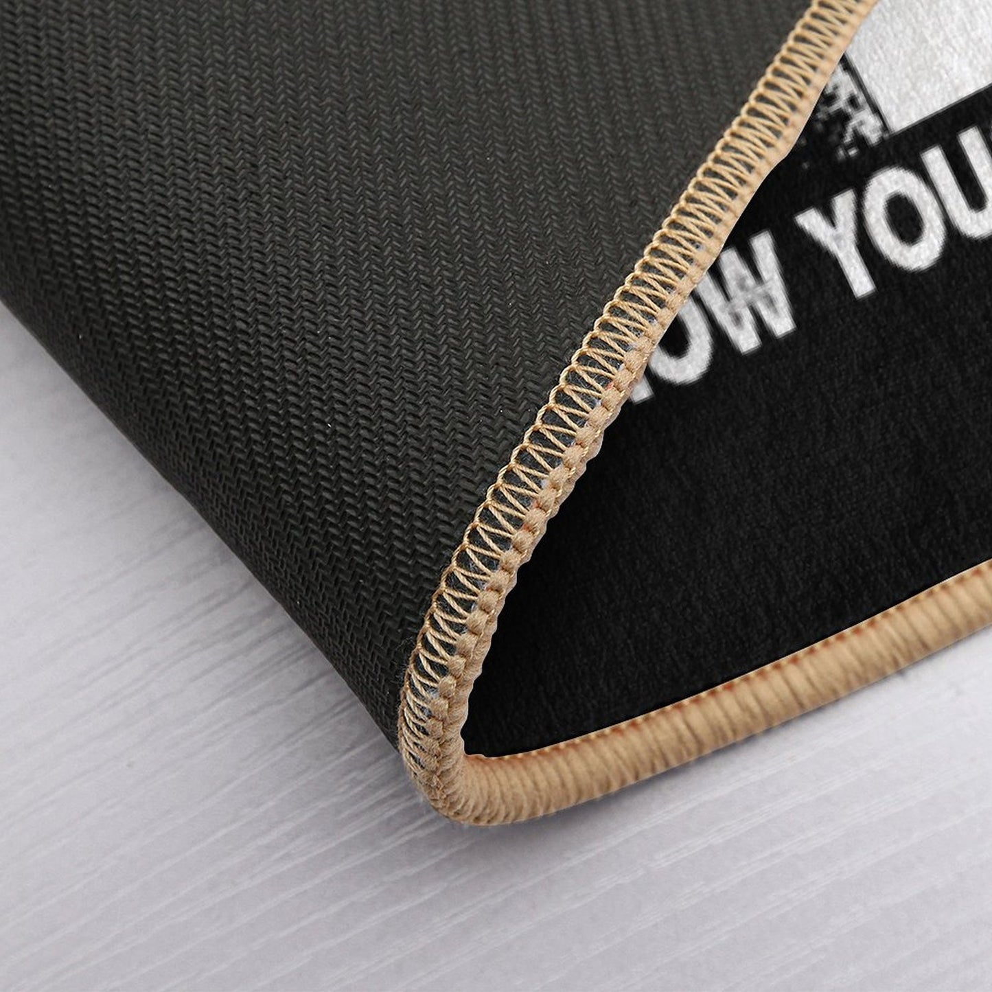 Now Yous Can't Leave Art Retro Black And White  Absorbent Bath Mat