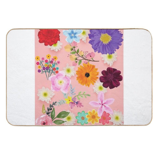 Flowers Just Flowers  Multi-Purpose Bath Mat