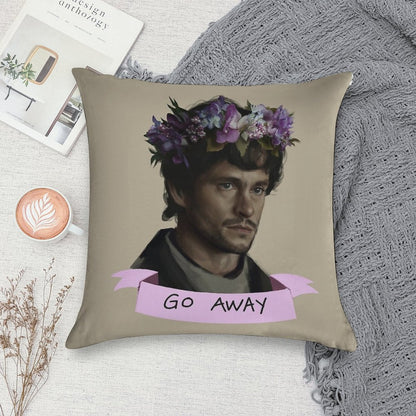 Hannibal - Go Away Soft Ultra-Soft Texture Throw Pillow