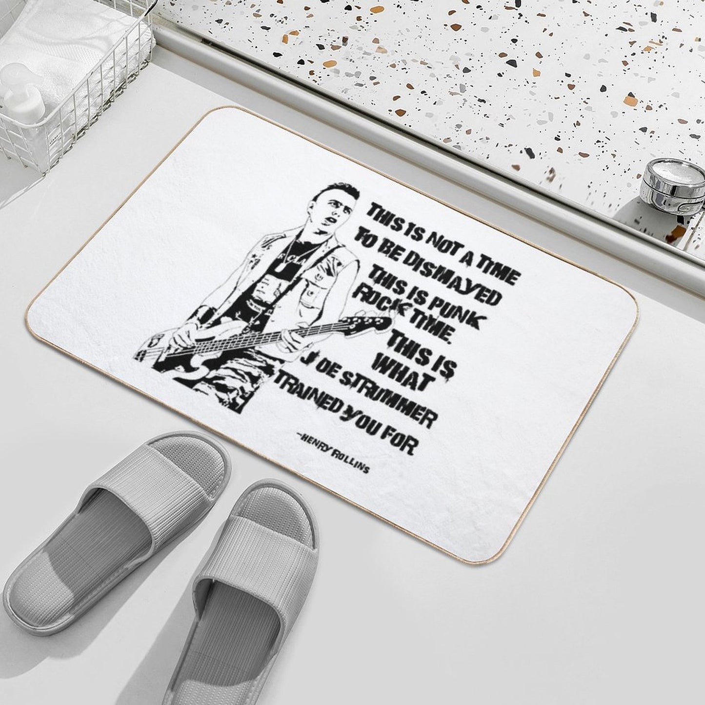 This Is Punk Rock Time  Pet-Safe Bath Mat