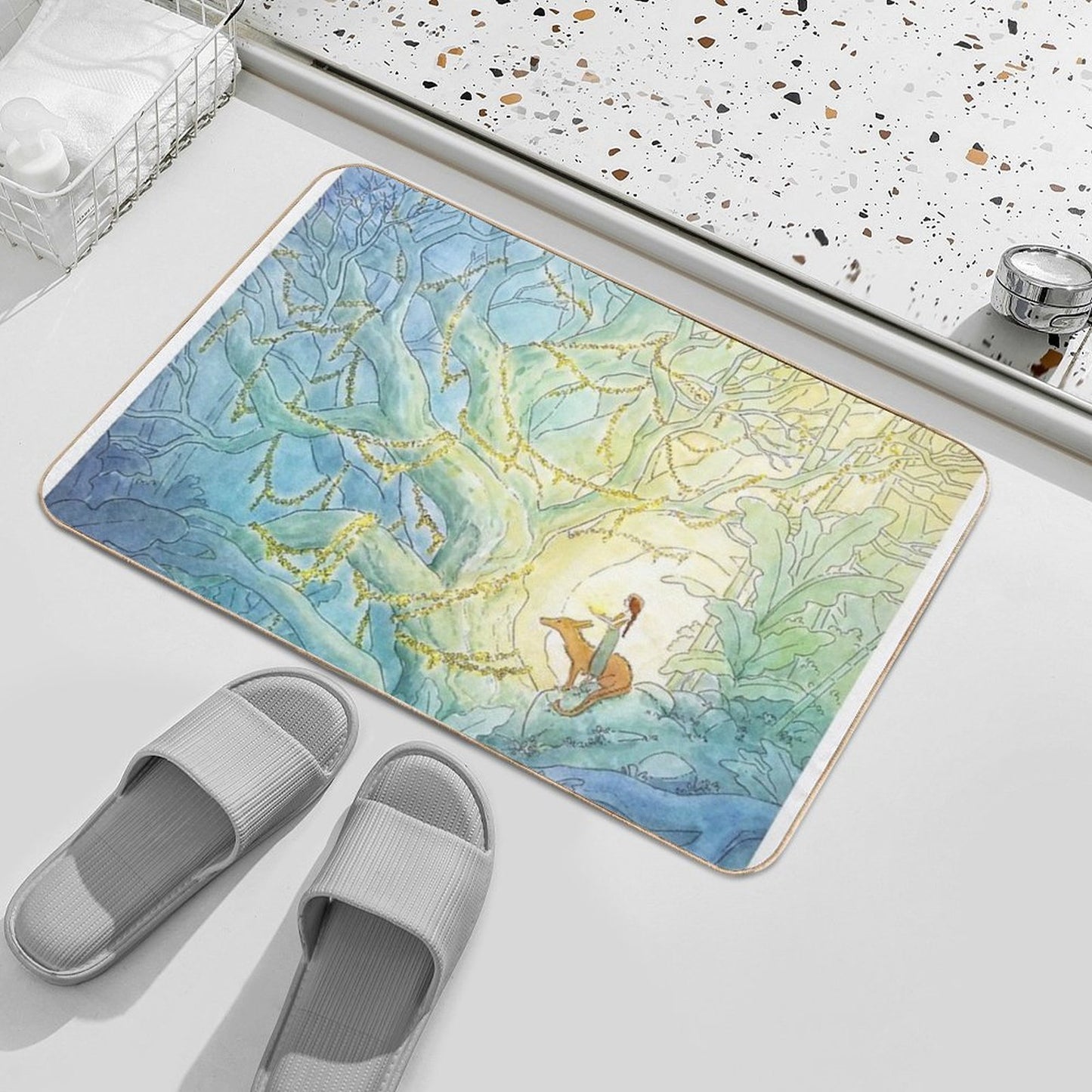 An Offering Of Light  Multi-Purpose Bath Mat