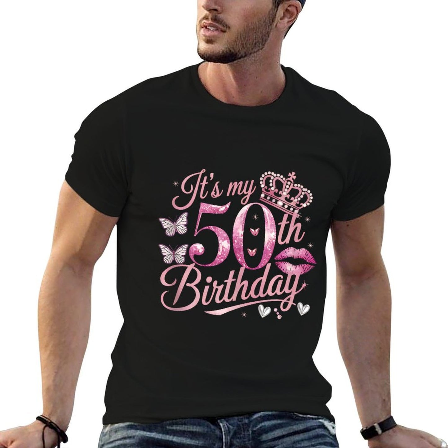 Its My 50th Birthday Women Happy Birthday Funny Present  Soft T-Shirt