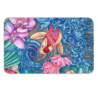 Orchid Splash  Dirt-Trapping Bath Mat