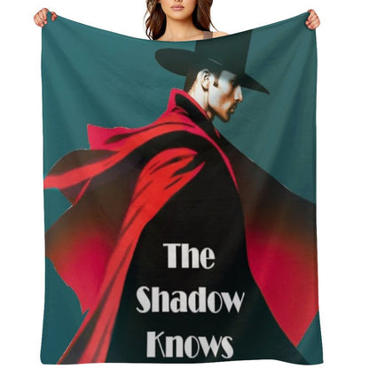The Shadow Knows Sustainable Throw Blanket