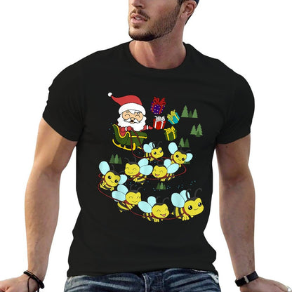 Bee Christmas  Polyester Blend T-Shirt