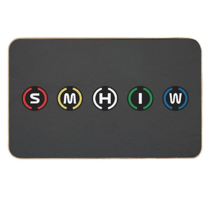 2021 Season Tyres Set (Gray BG) Durable Bath Mat