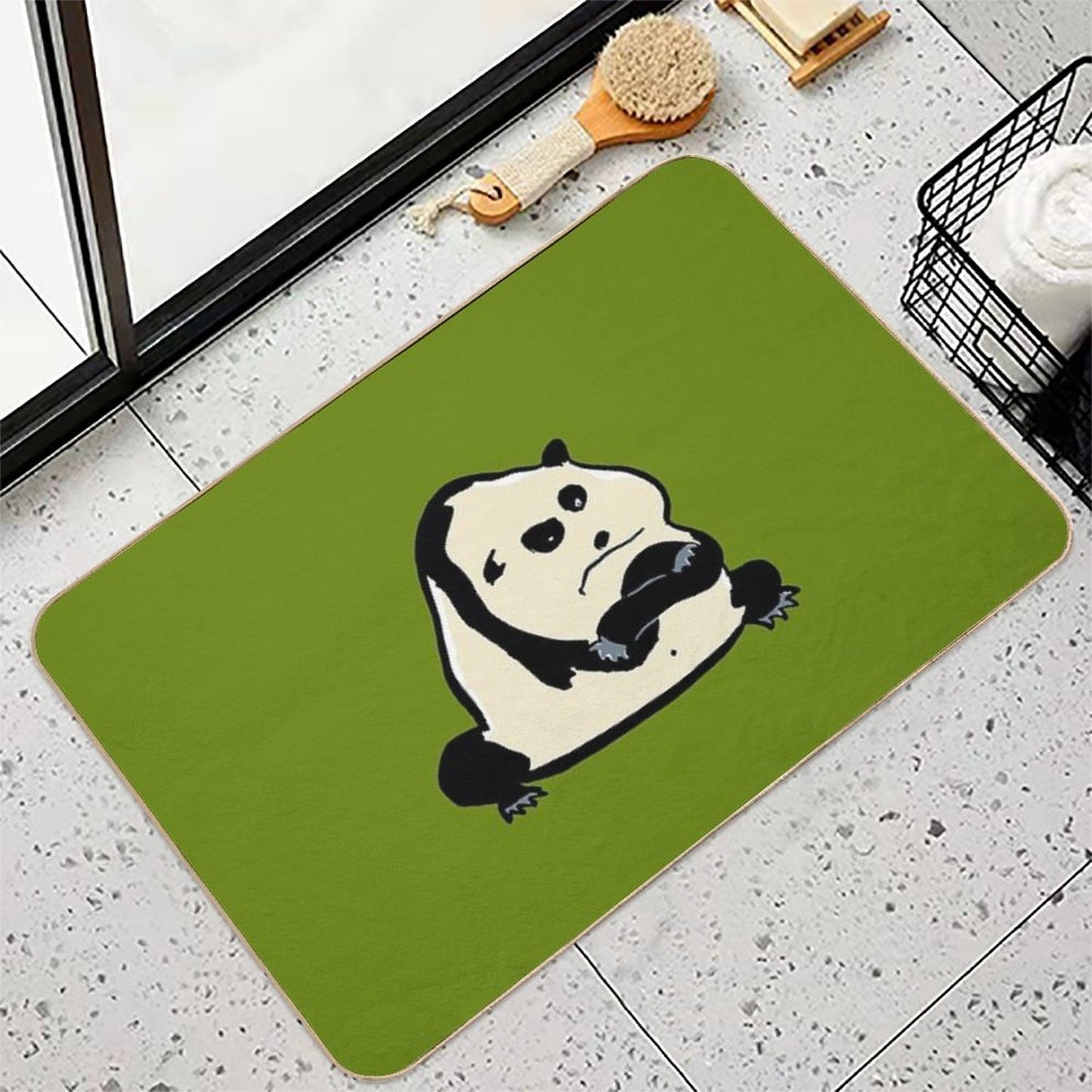 Panda Bear  Repositionable Bath Mat